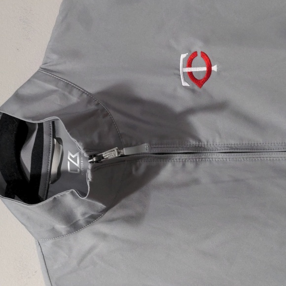 Cutter & Buck Womens Minnesota Twins Full Zip Jacket L Gray Vented - Picture 2 of 8